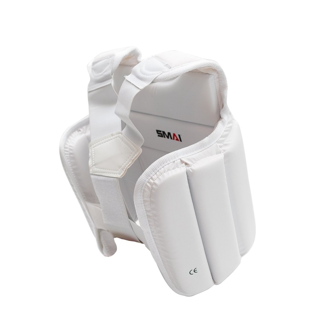 SMAI WKF Childrens Chestguard U14, white L