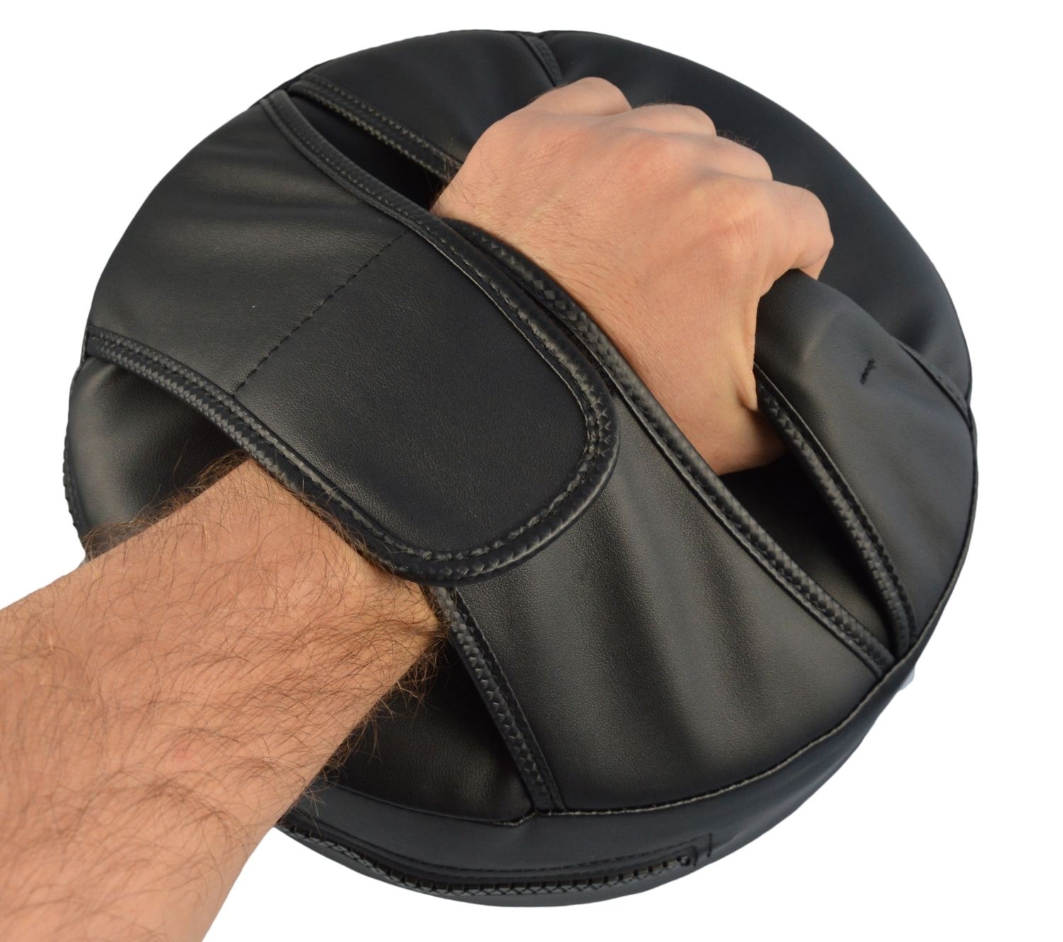 round focus pad, normal padding, black and red