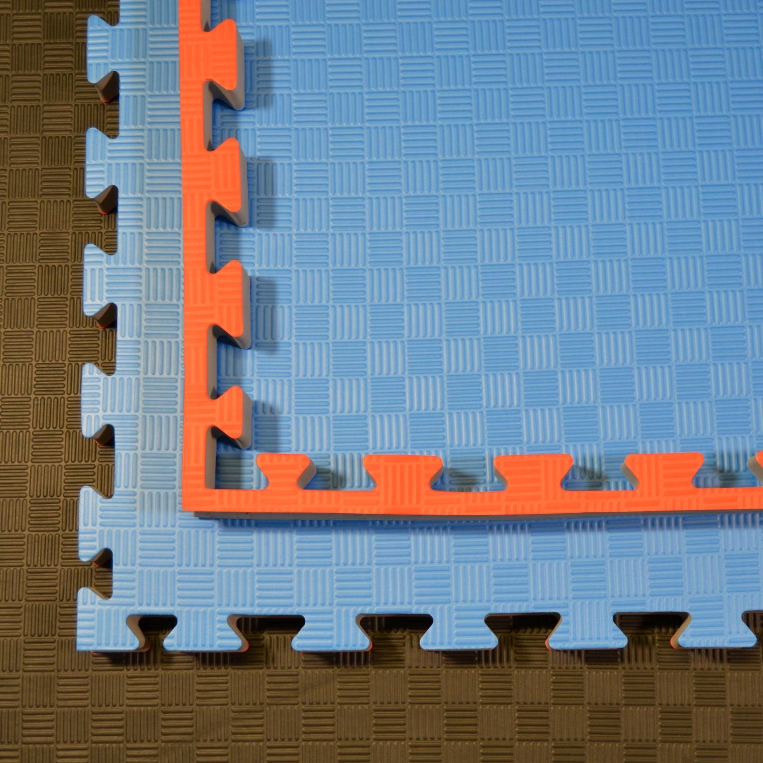 Kampfsportmatten Wendematte rot/ blau 100x100x4cm