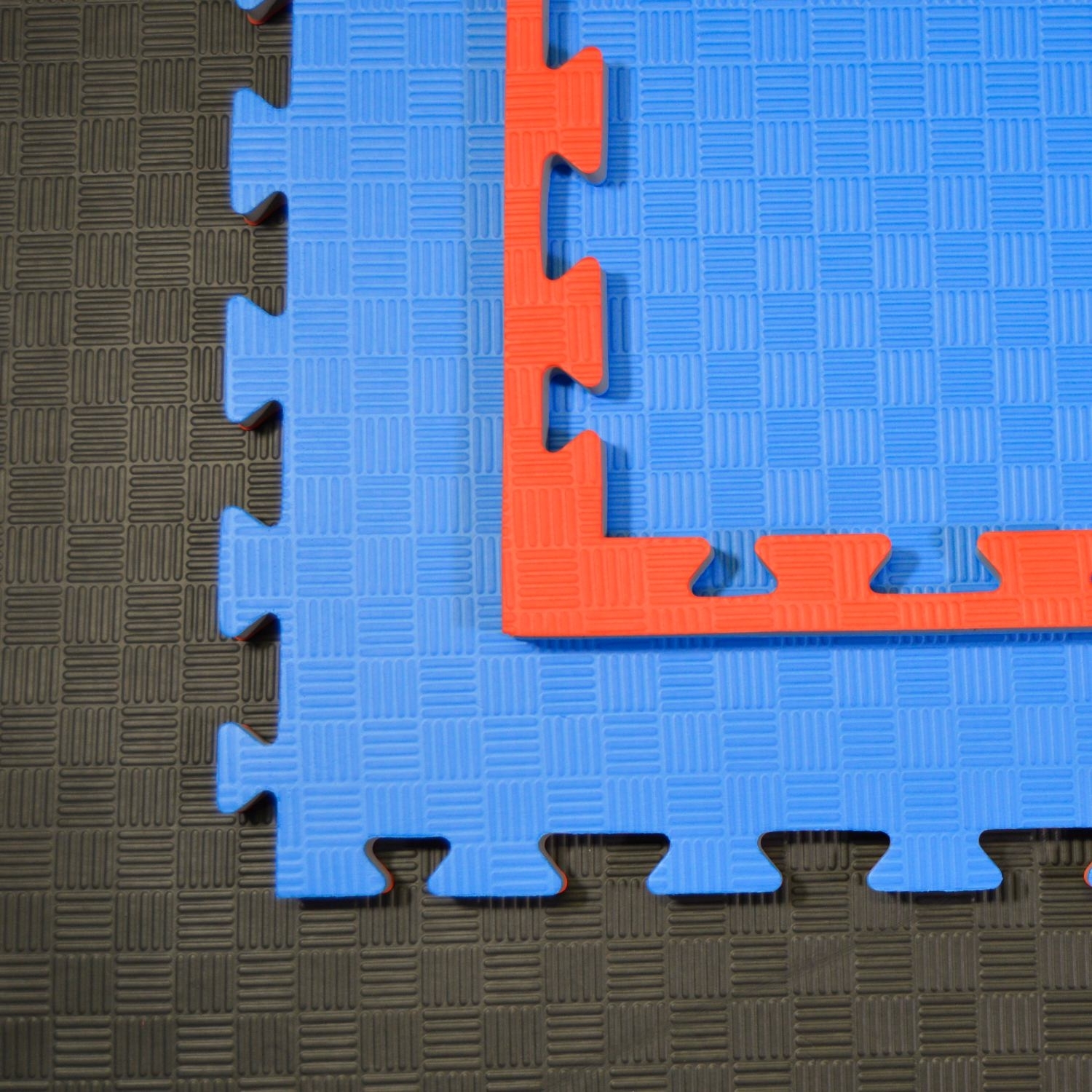 Kampfsportmatten rot/ blau 100x100x2cm