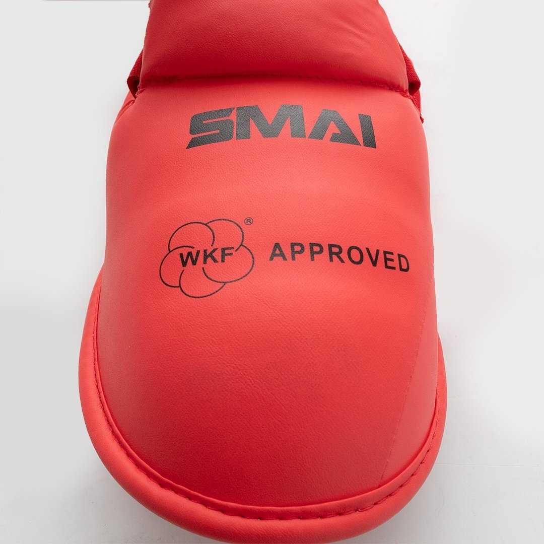 SMAI WKF shin-Instep Guard, red, XS