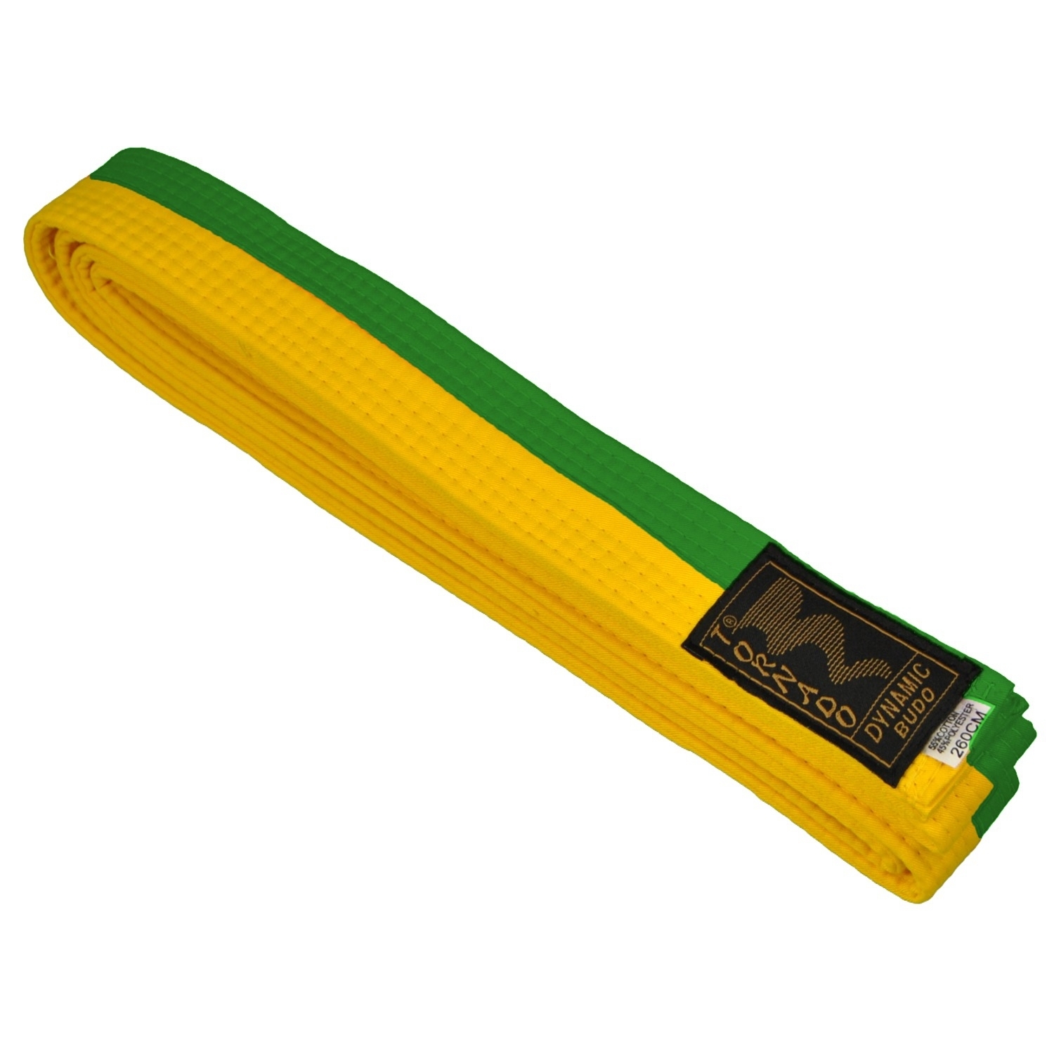 Poom belt, half yellow, half green 200cm Poom belt, half yellow, half green 200cm
