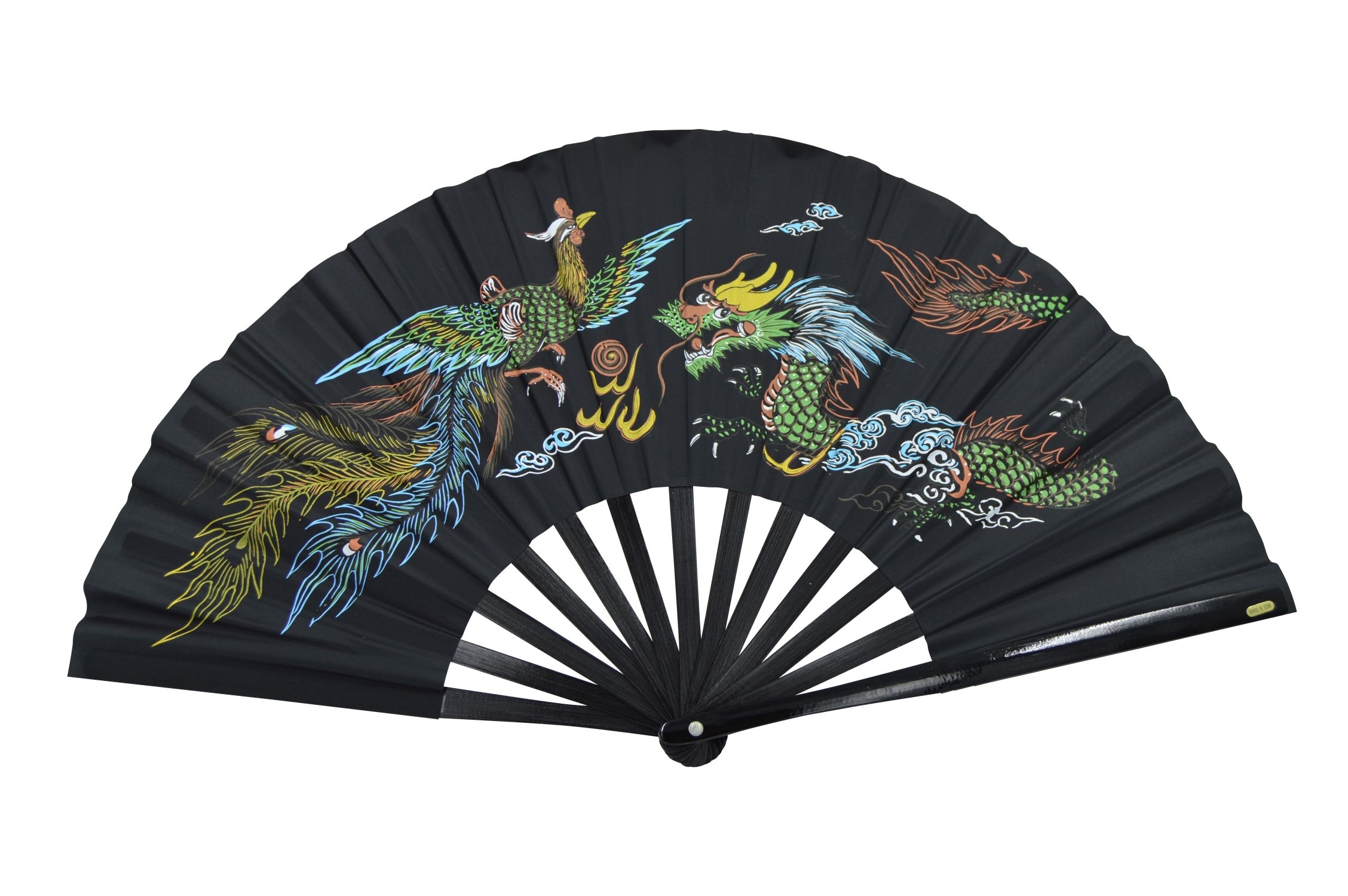 Kung Fu - Tai Chi Fächer Bambus schwarz Kung Fu - Tai Chi Fächer Bambus schwarz