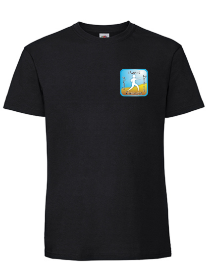 T-Shirt F185 Schwarz L mit Patch auf Brust & Rückenflock T-Shirt F185 Schwarz L mit Patch auf Brust & Rückenflock