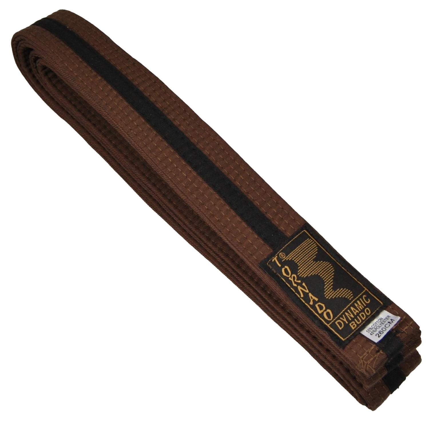 Budogürtel braun-schwarz 280 cm