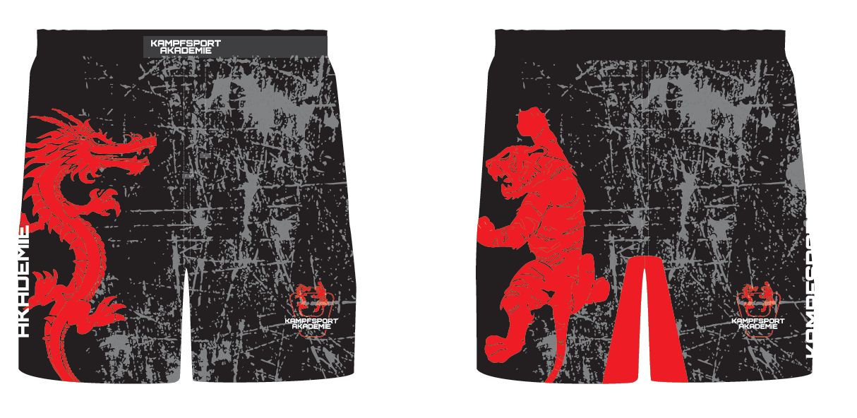 MMA Shorts Stretch "Kampfsport Akademie" XL, Preis auf Anfrage!