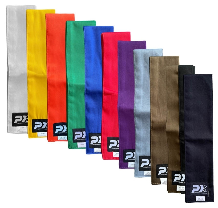 children Cotton kung fu sash brown-black