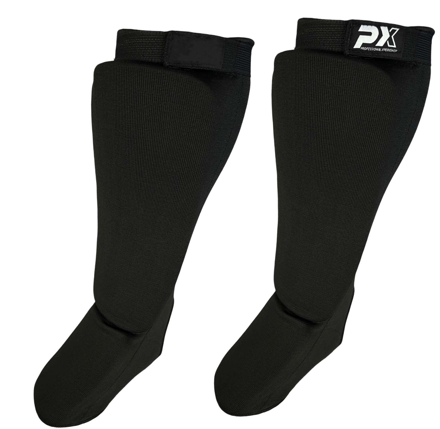 PX Schienbein- Spannschoner mit Klett schwarz M