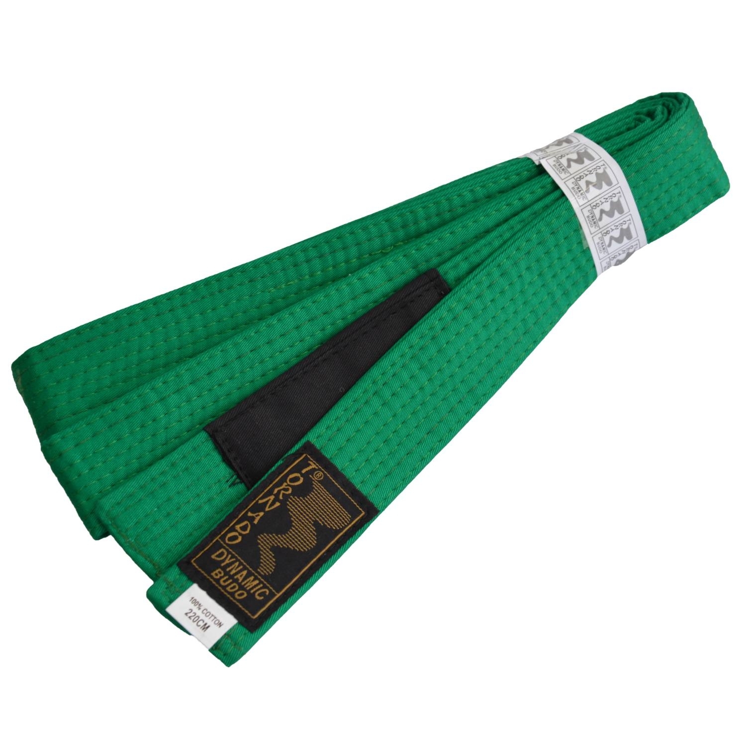Kinder BJJ Gürtel grün m. Bar 220 cm