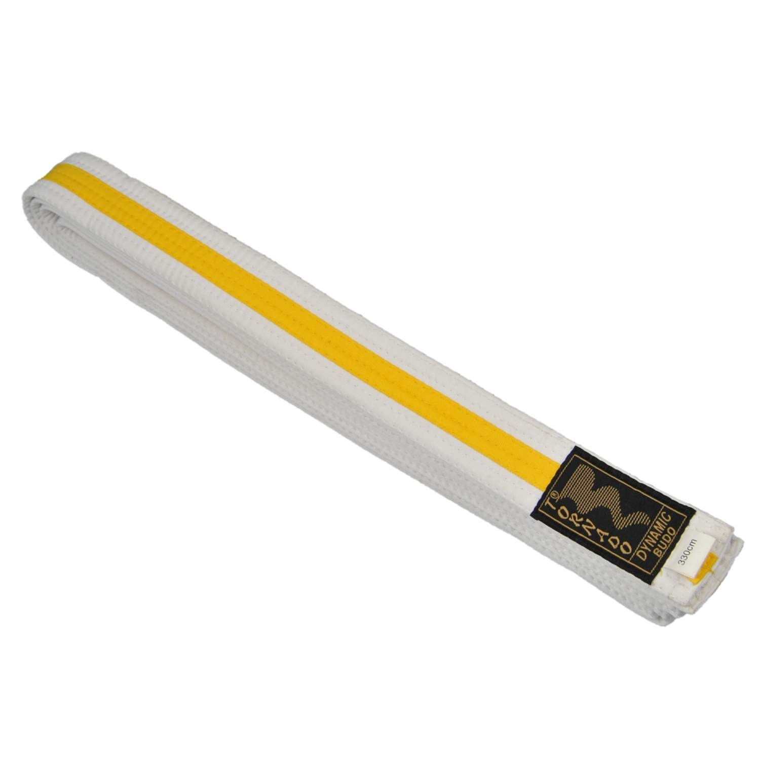 Budogürtel weiß-gelb 240 cm Budogürtel weiß-gelb 240 cm