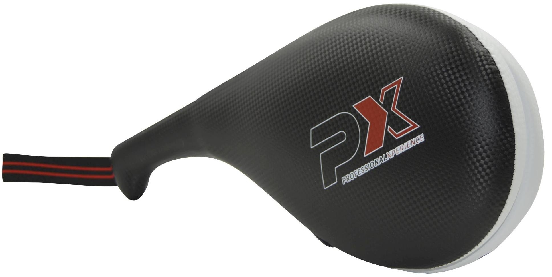 PX Taekwondo Doppel - Mitt Kunstleder schwarz-weiß PX Taekwondo Doppel - Mitt Kunstleder schwarz-weiß