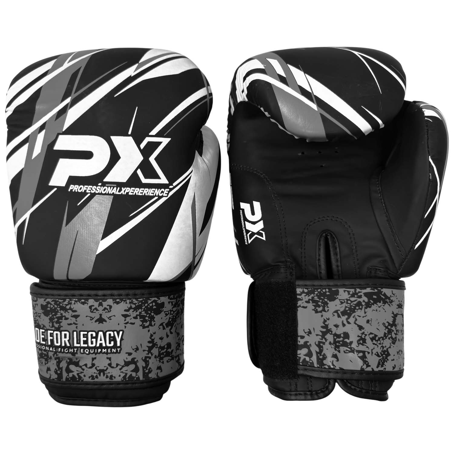 LEGACY X Boxhandschuhe, Kunstleder, schwarz-grau 10oz