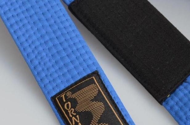BJJ Belt, blue with black bar, 300 cm BJJ Belt, blue with black bar, 300 cm