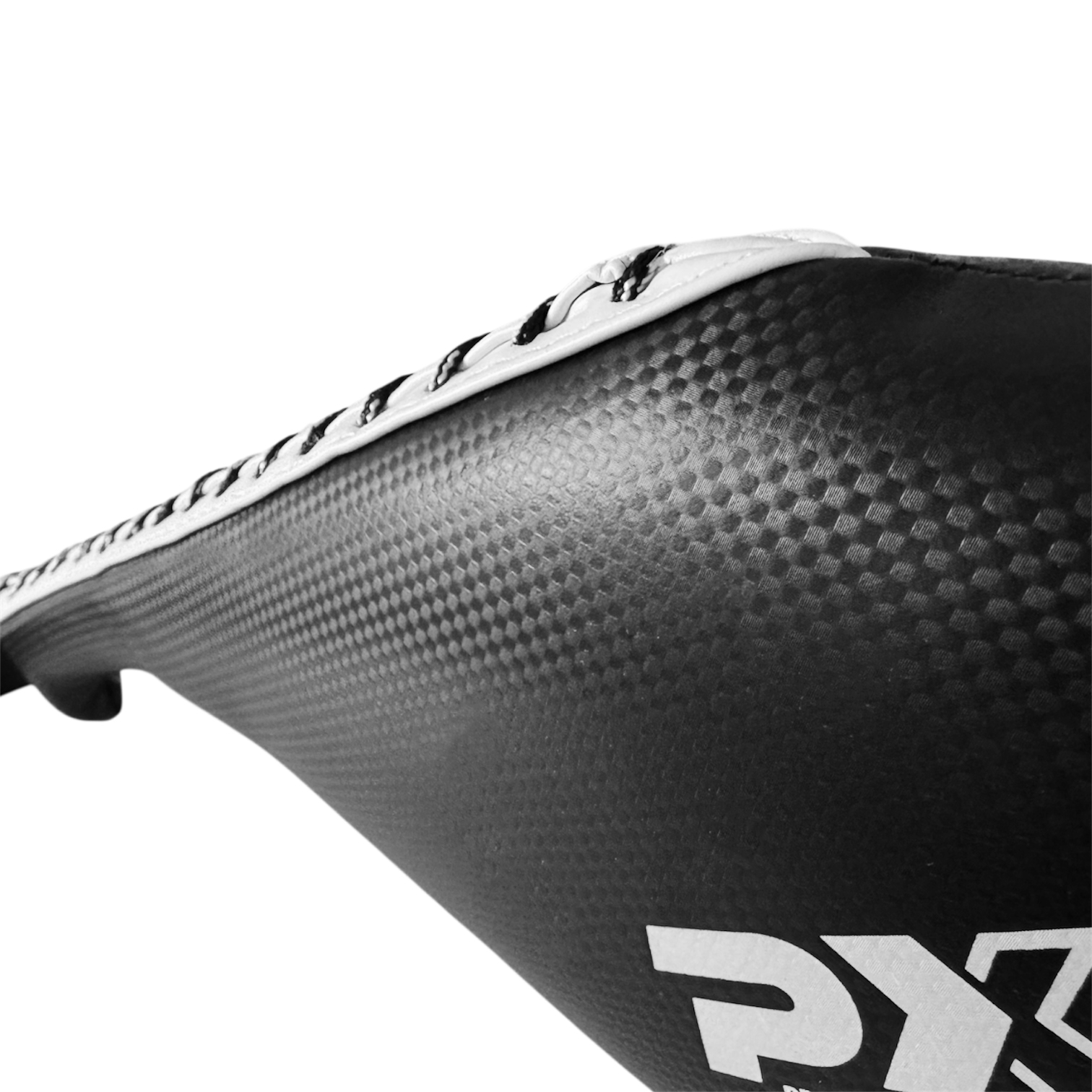 PX Taekwondo racket mitt, PU black/white, single PX Taekwondo racket mitt, PU black/white, single