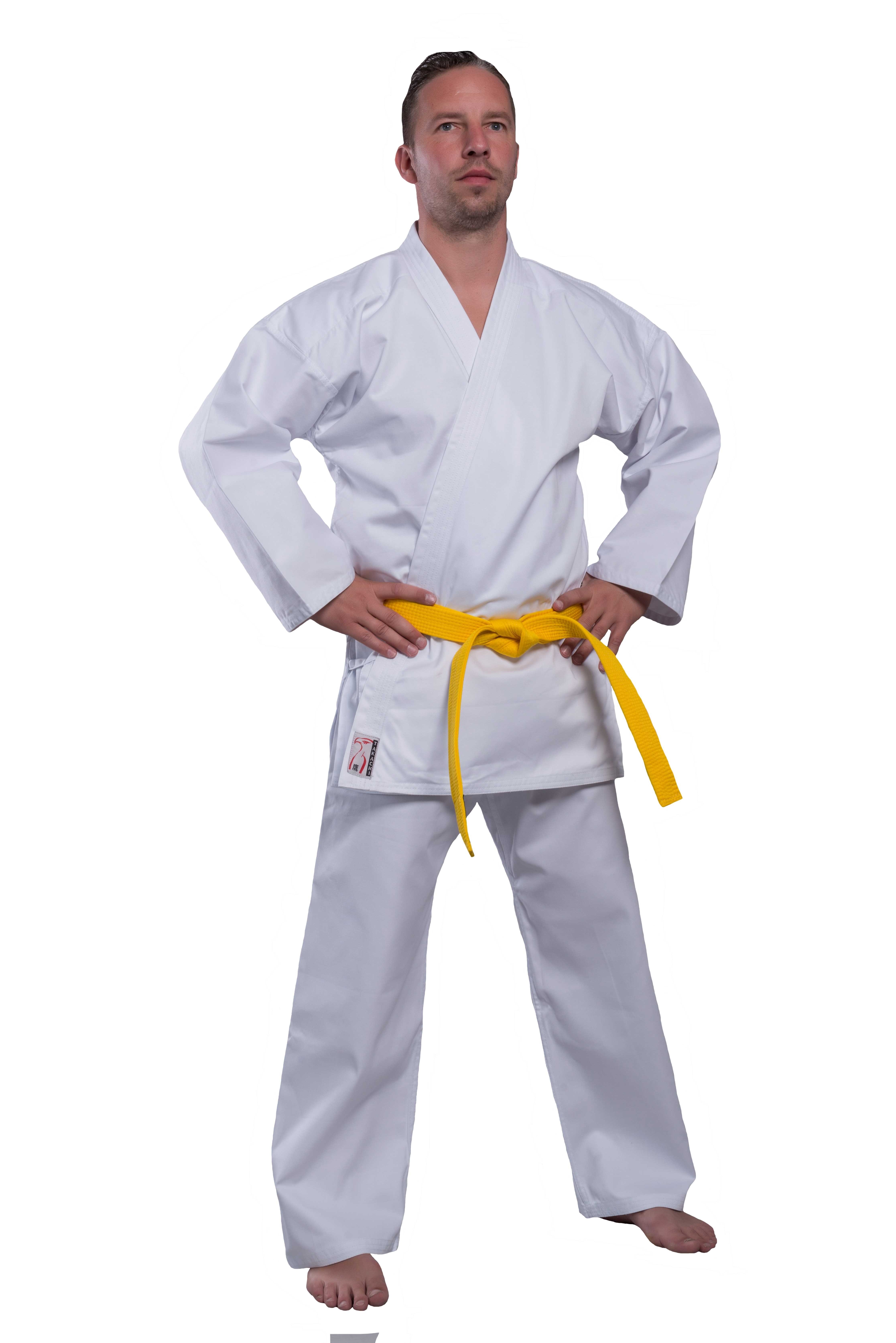 Karate Allrounder -Gi 10oz weiss TAKACHI Gr 120 Karate Allrounder -Gi 10oz weiss TAKACHI Gr 120