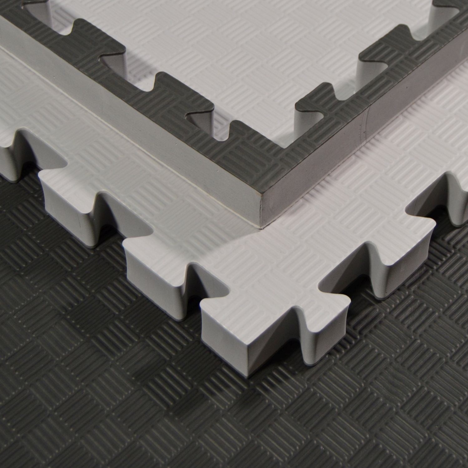 Kampfsportmatten Wendematte grau / schwarz 100x100x4cm