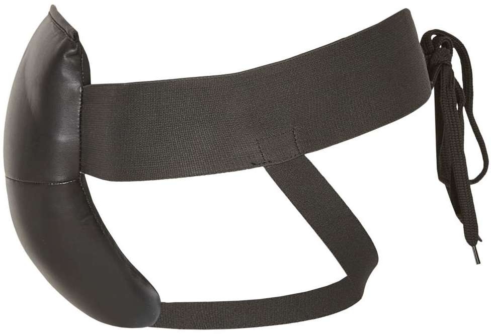 PX Male groinguard, black PU, size L