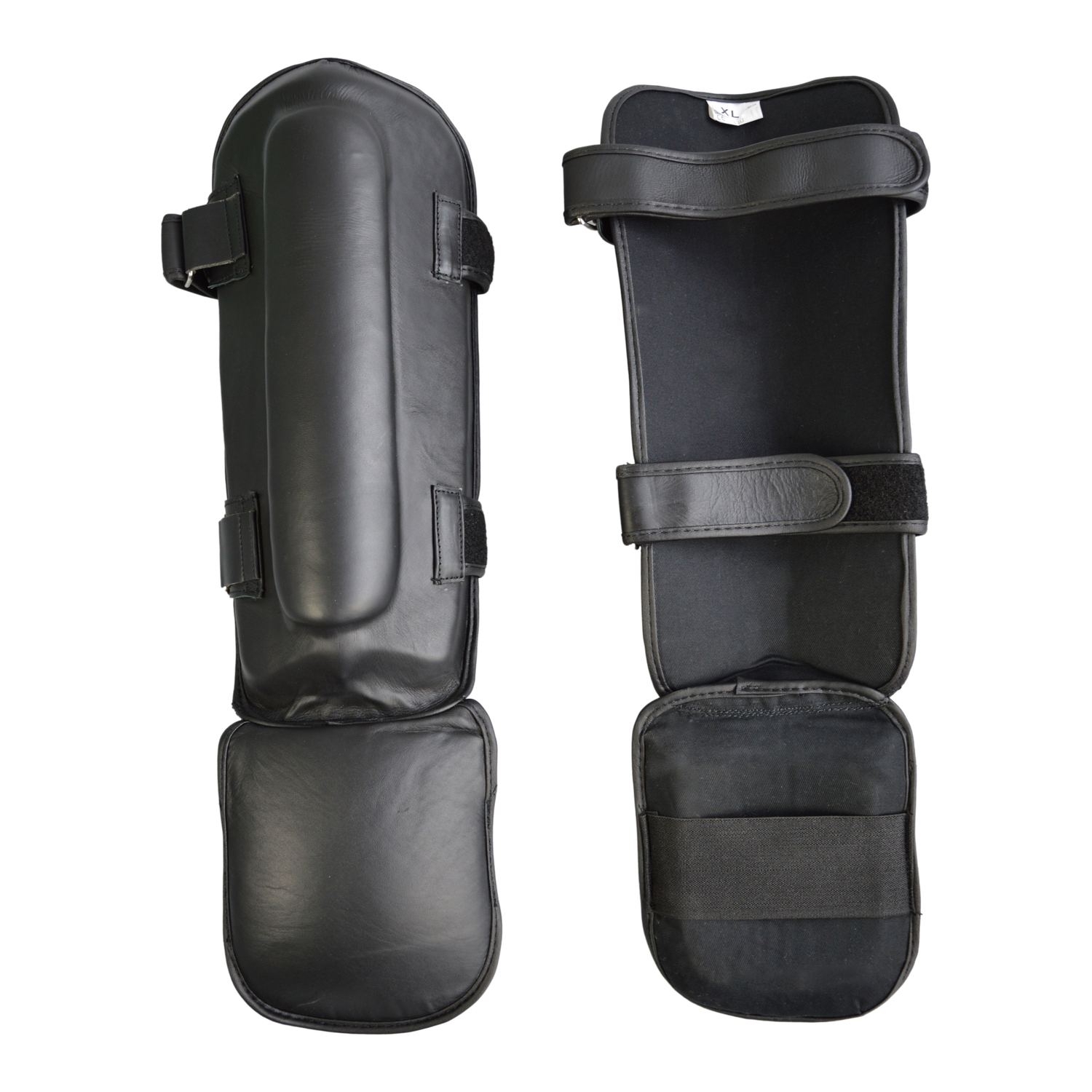 Shin-instep guard black, fine leather size XXS Shin-instep guard black, fine leather size XXS