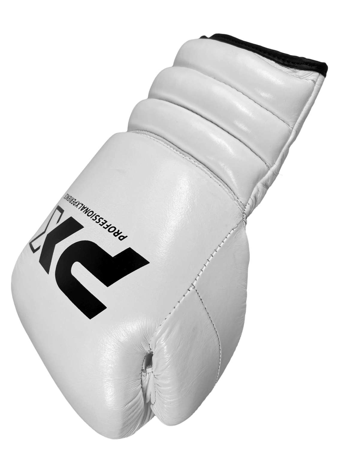 PX Wettkampf Boxhandschuhe Leder weiß 16oz
