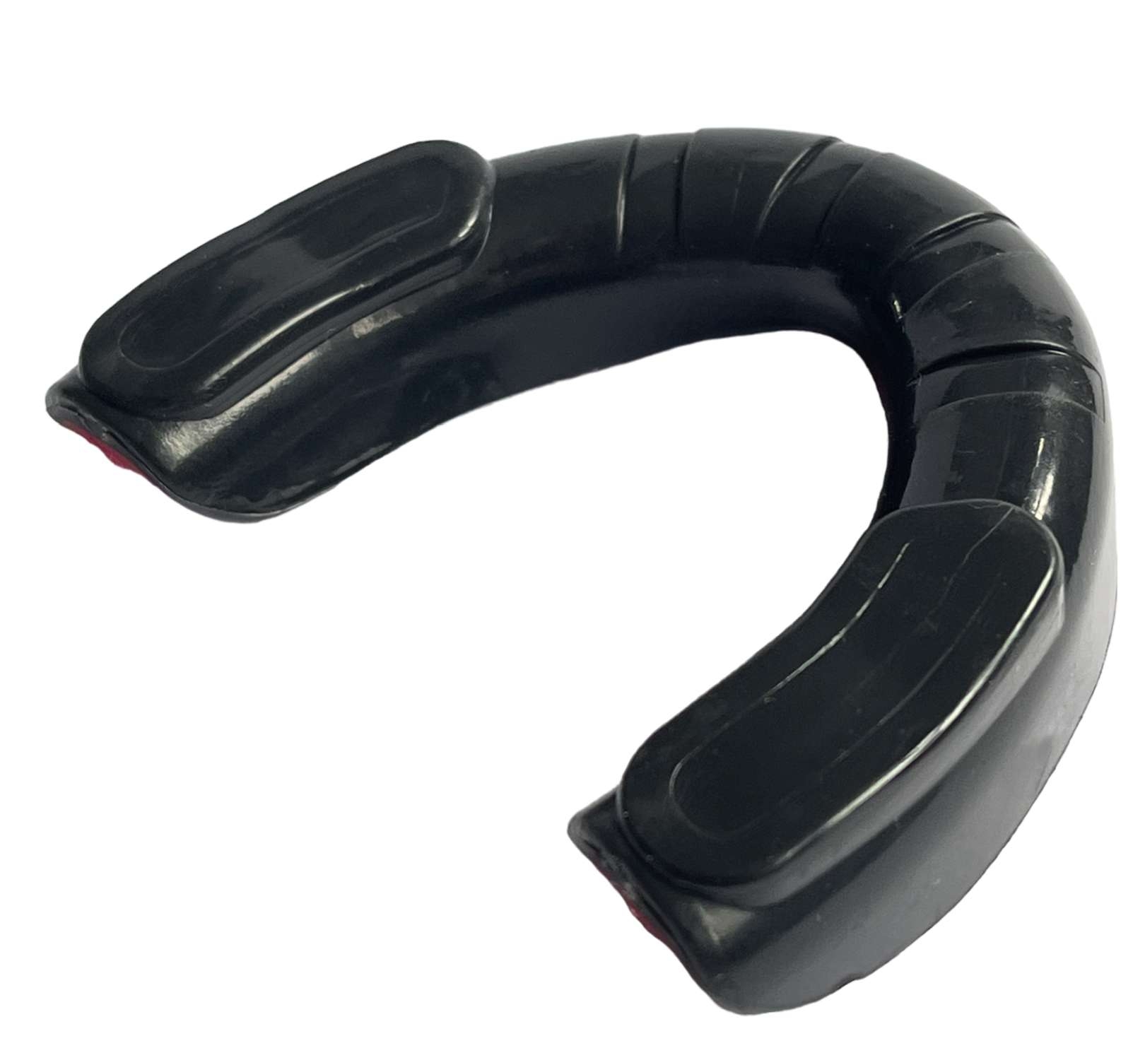 2-stufiger Zahnschutz Senior mit Box schwarz-rot