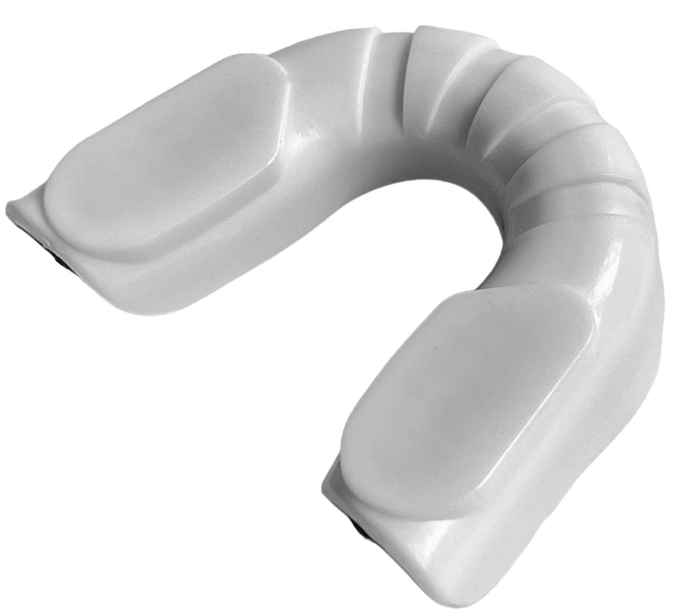 2-stufiger Zahnschutz Junior mit Box weiß-schwarz