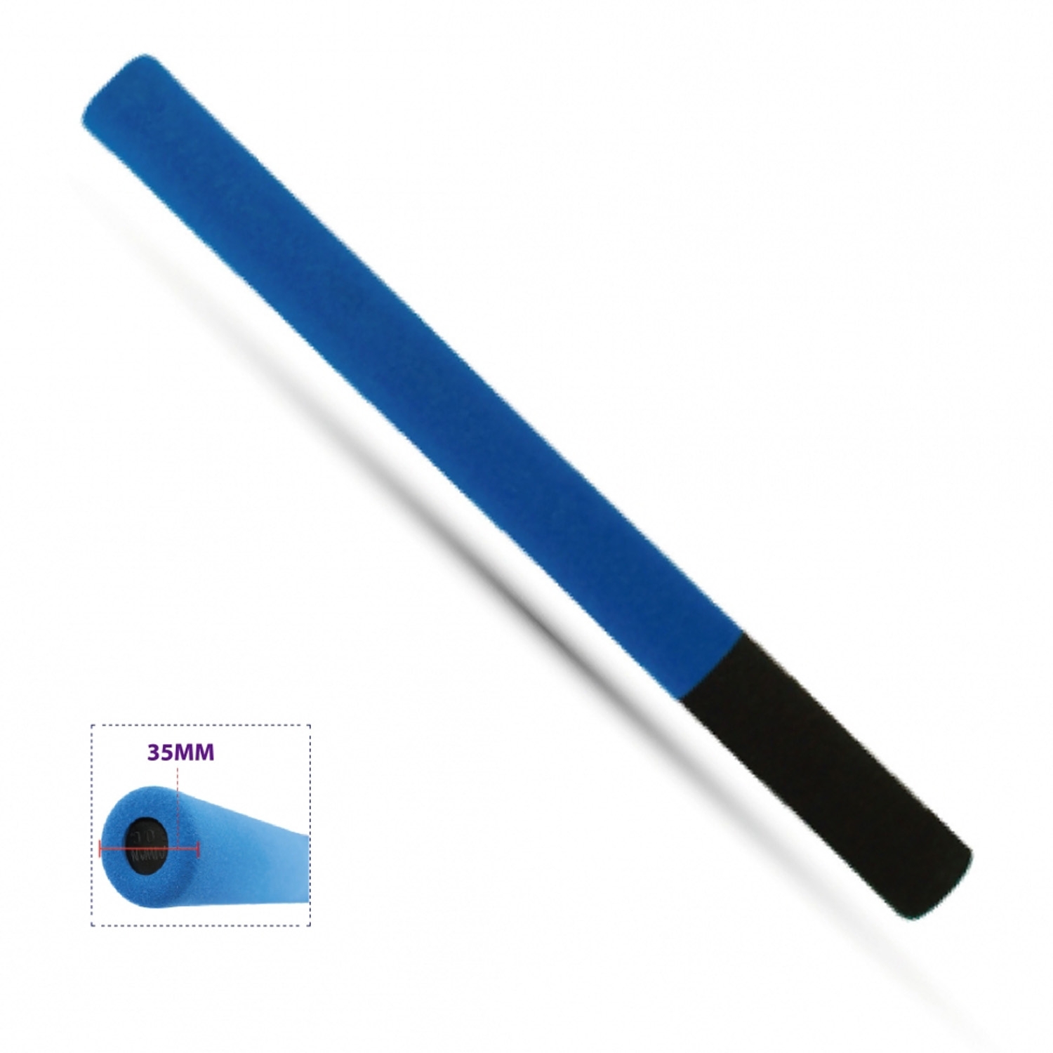 Escrima-Schlagstock 61 cm Schaumstoffbezug blau-schwarz