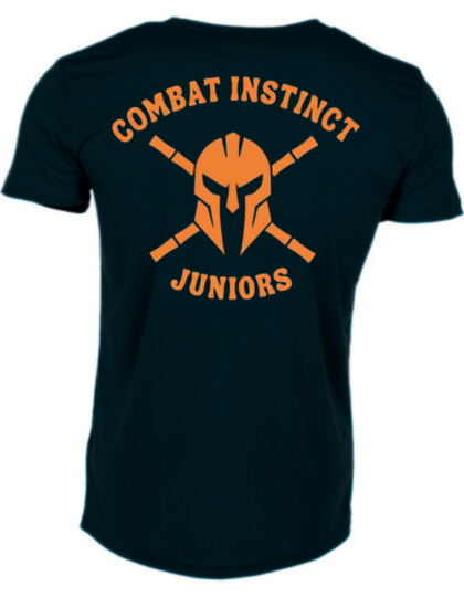 S8170 Shirt Schwarz mit Flexdruck Brust + Rücken Combat Instinct Juniors XL (158/164) S8170 Shirt Schwarz mit Flexdruck Brust + Rücken Combat Instinct Juniors XL (158/164)
