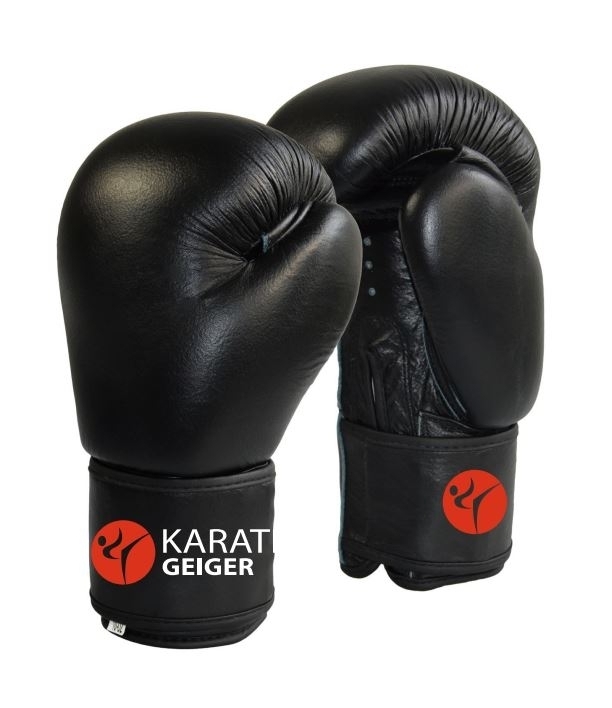 Boxhandschuhe Top-Modell schwarz Echtleder 12oz Boxhandschuhe Top-Modell schwarz Echtleder 12oz