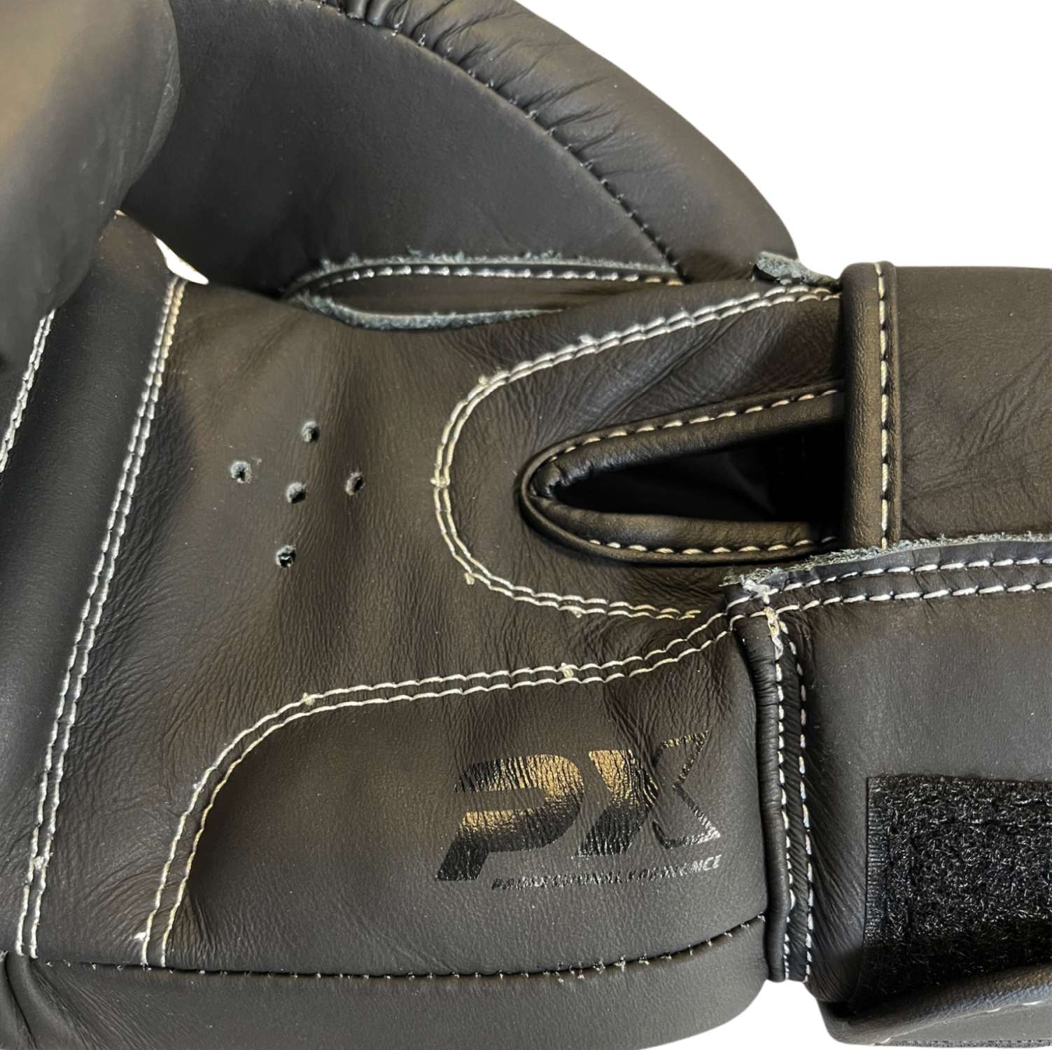 PX Boxing Gloves CONTEST Leather black 8oz