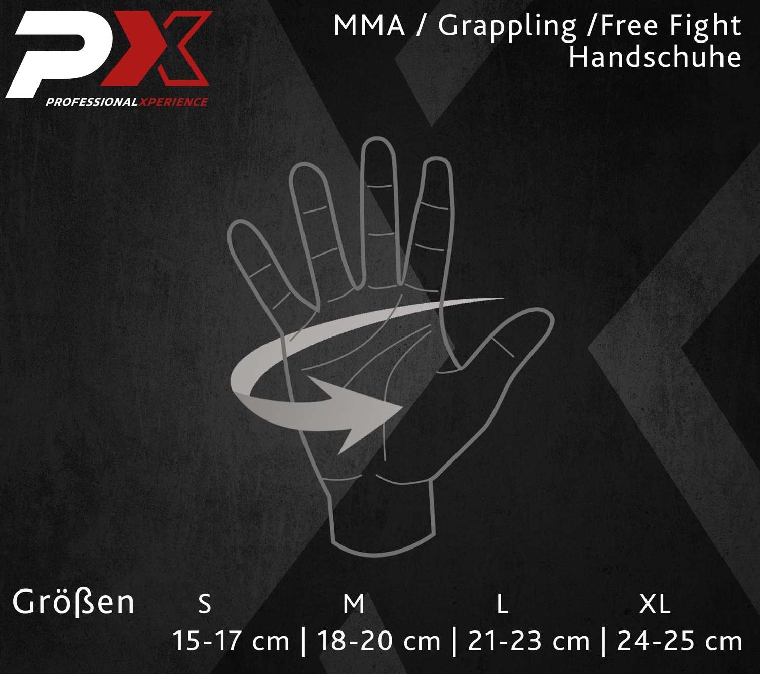 PX MMA Handschutz Leder Gr L