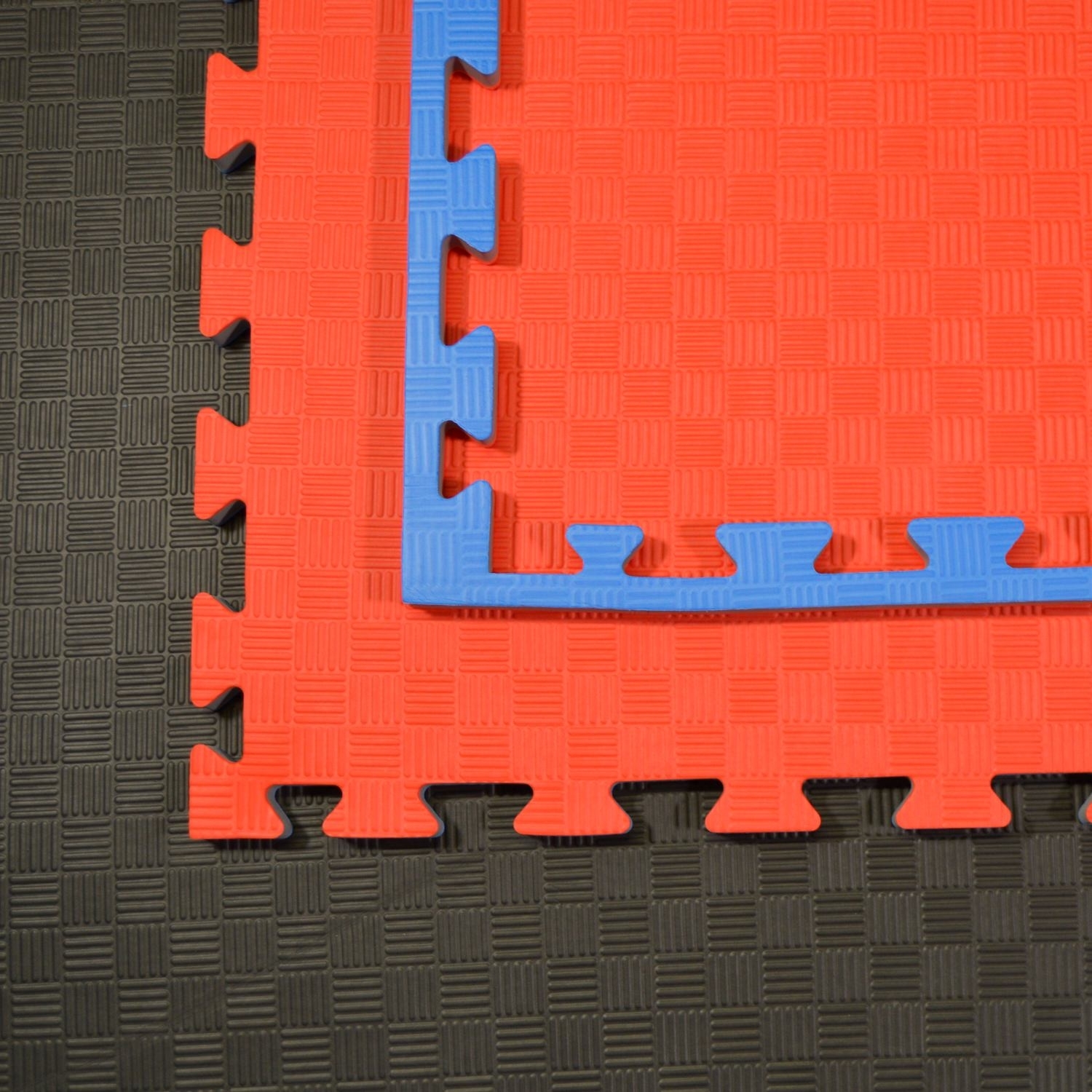 Kampfsportmatten rot/ blau 100x100x2cm