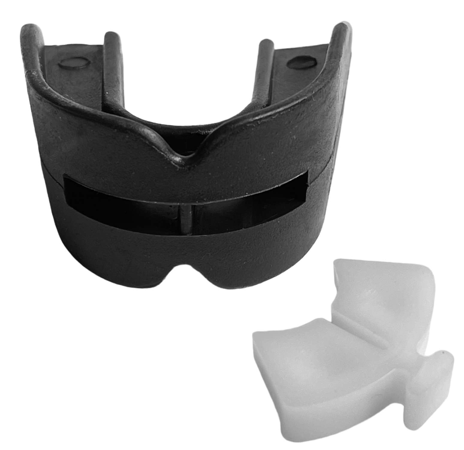 Double Mouthguard Adult, black with box