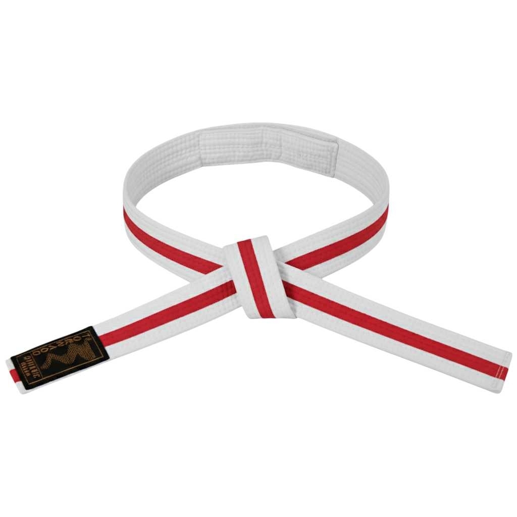 Children Velcro belt two colour white-red Children Velcro belt two colour white-red