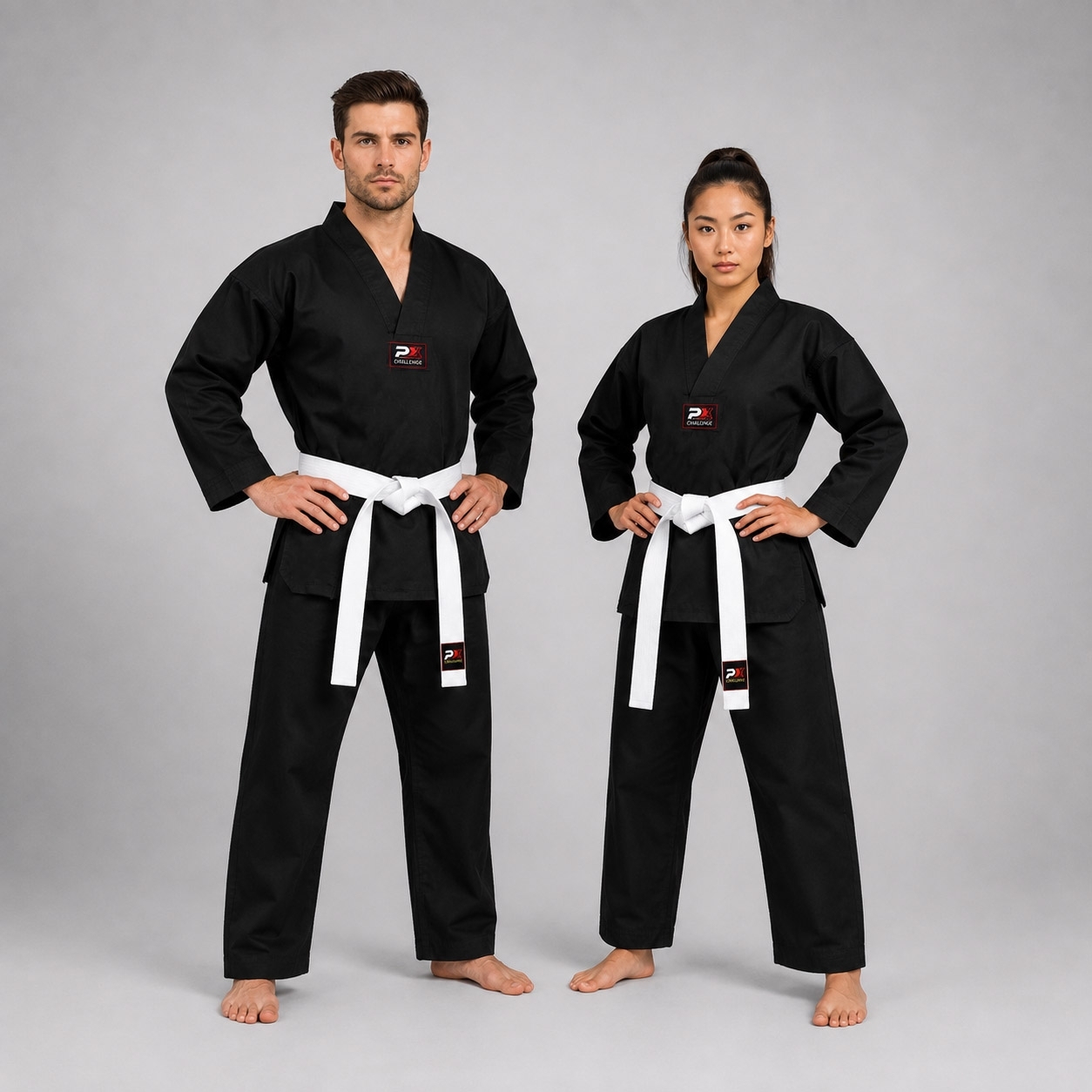 PX CHALLENGE V-Revers Uniform Anzug schwarz