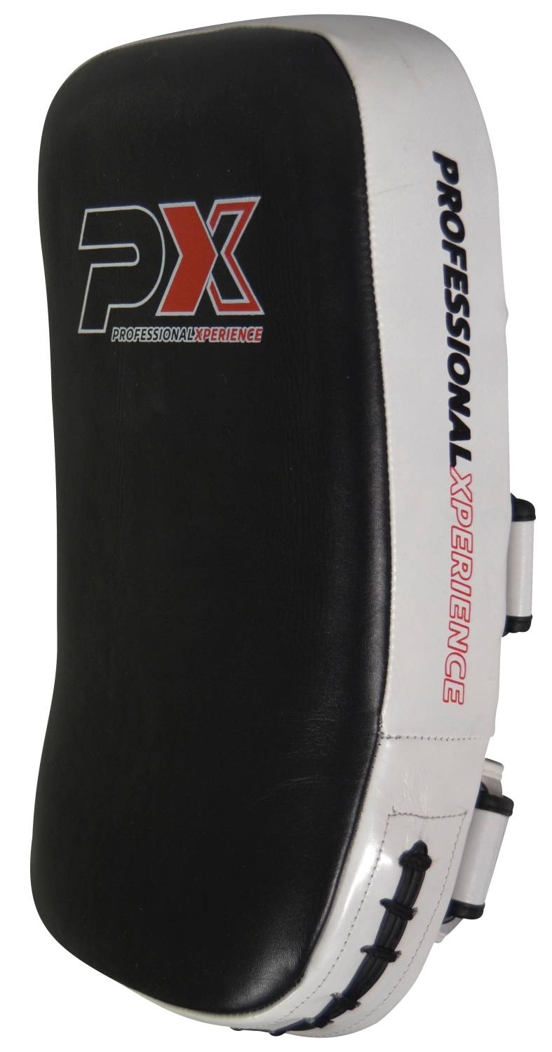 PX Thai Pad, genuine leather, pair, black-white PX Thai Pad, genuine leather, pair, black-white