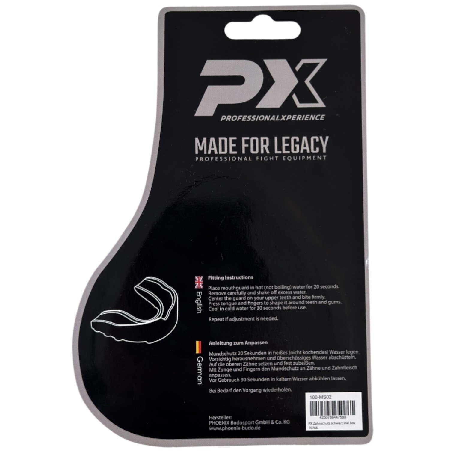 PX mouthguard black-white incl. Box