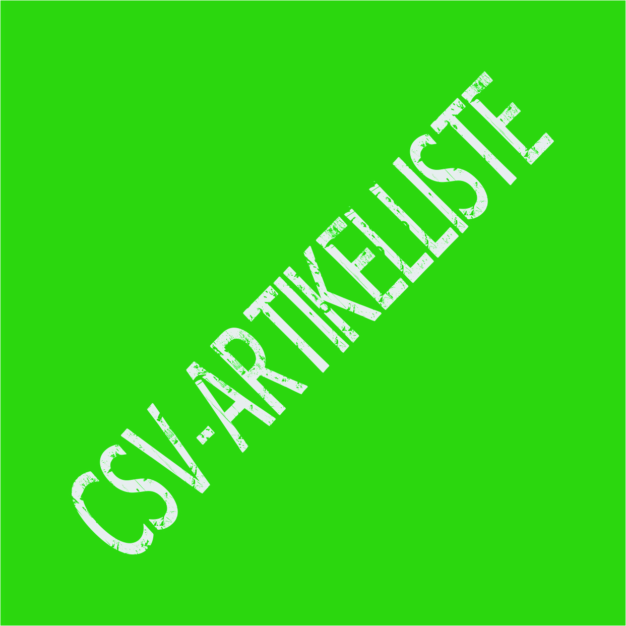 CSV Artikelliste