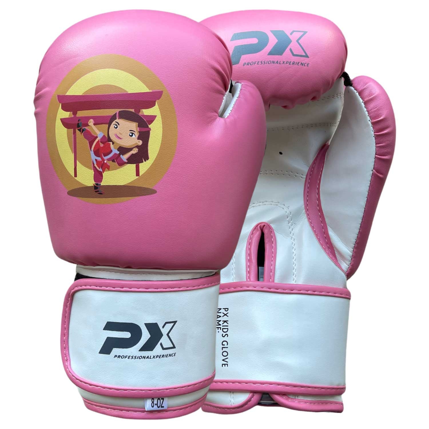 PX "Kids Glove Girls" Boxing glove, b/w 8oz PX "Kids Glove Girls" Boxing glove, b/w 8oz