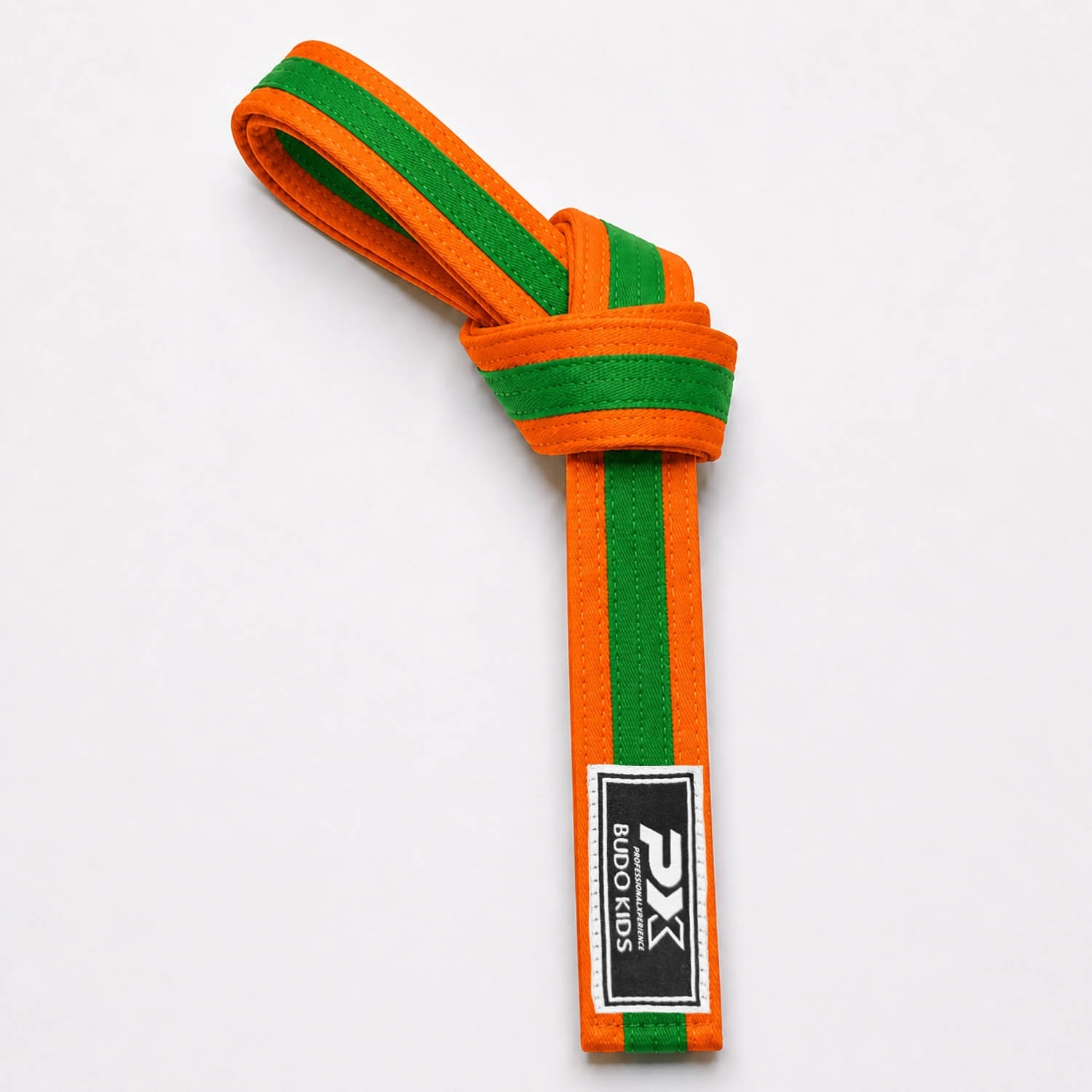 PX Budo Kids Softbelt, orange-grün 260cm