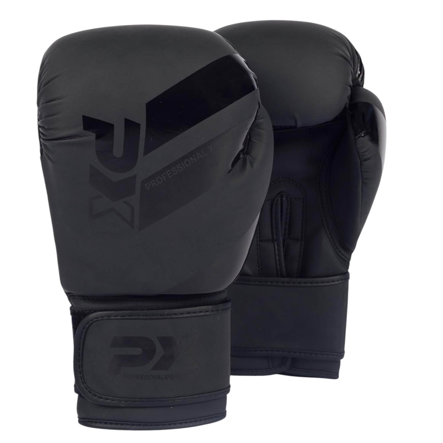 PX Boxhandschuhe, Kunstleder, schwarz, 12oz