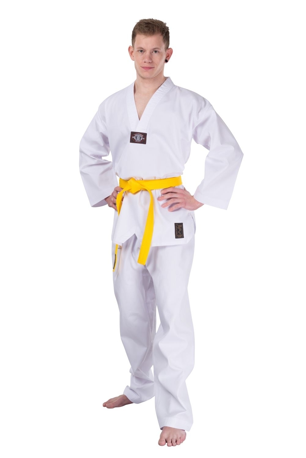 Taekwondo Dobok sz 200 Ribbed Standard w Rev