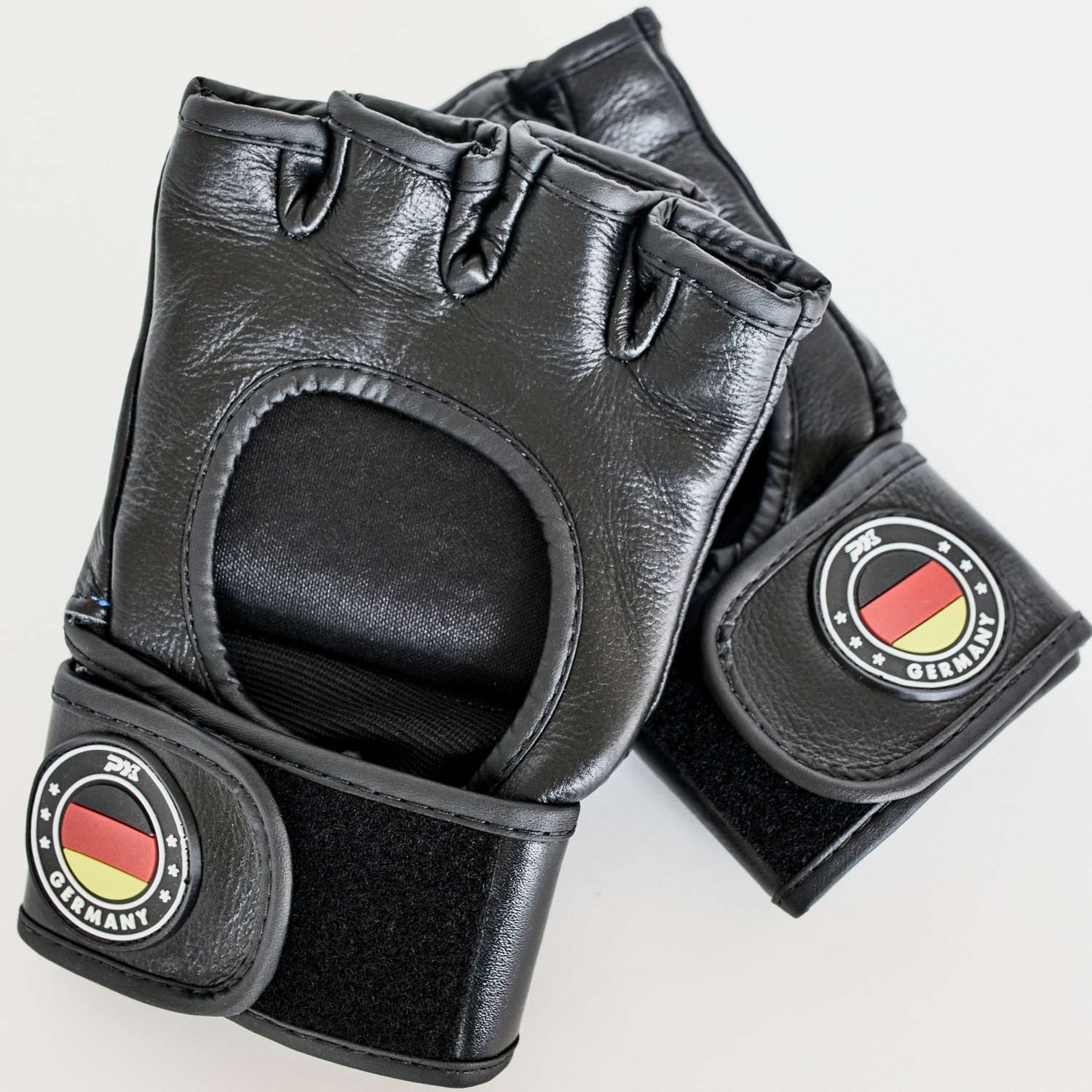 PX MMA-Handschutz Leder schwarz-rot S PX MMA-Handschutz Leder schwarz-rot S