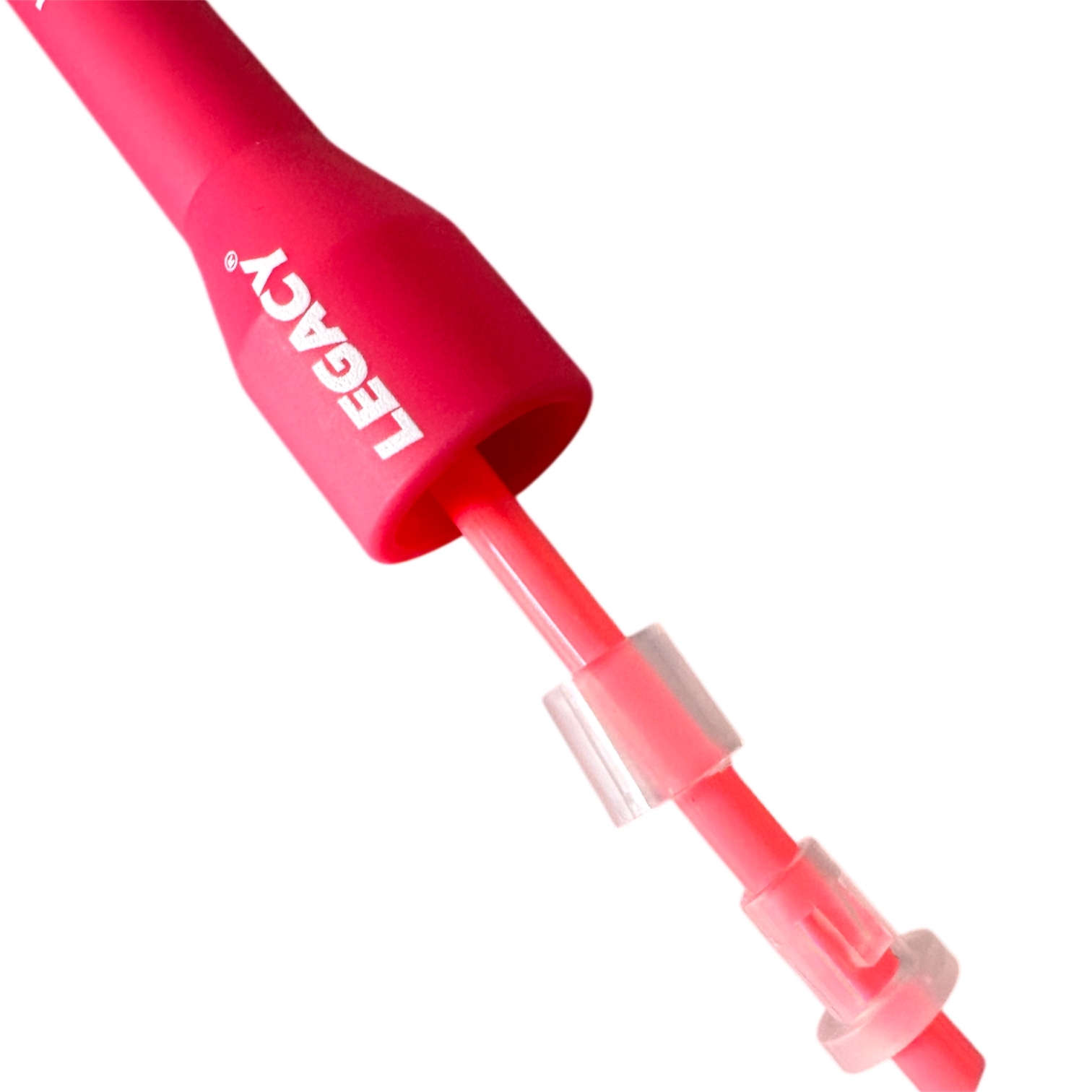 LEGACY PVC jump rope, plastic handle, red LEGACY PVC jump rope, plastic handle, red