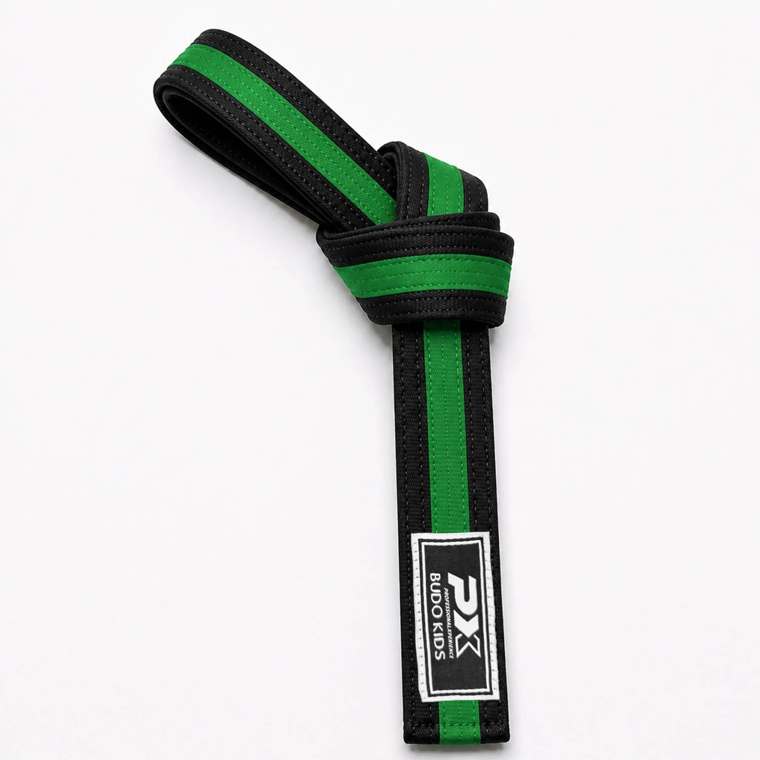 PX Budo Kids Softbelt, schwarz-grün PX Budo Kids Softbelt, schwarz-grün
