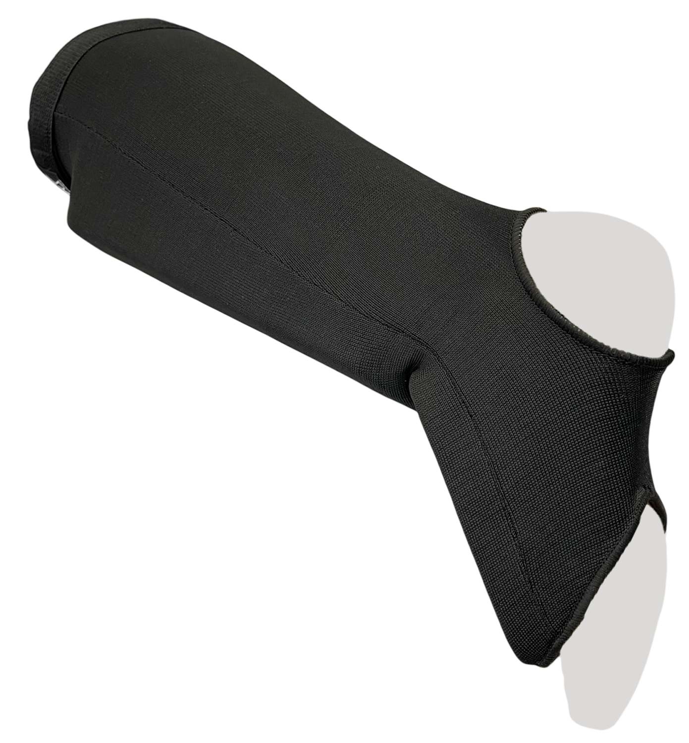 PX shin-/instep pad, hoisiery, velcro, black S