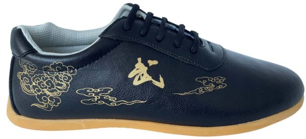 martial arts shoes Wu, leather black