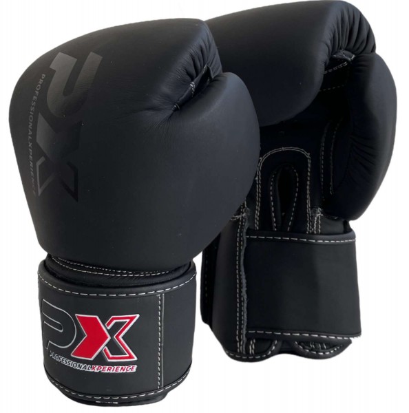 PX Boxing Gloves CONTEST Leather black