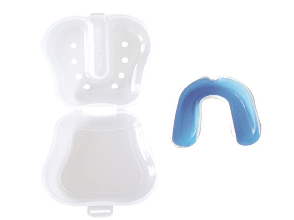 Zahnschutz WACOCU A+ weiß-blau mit Box