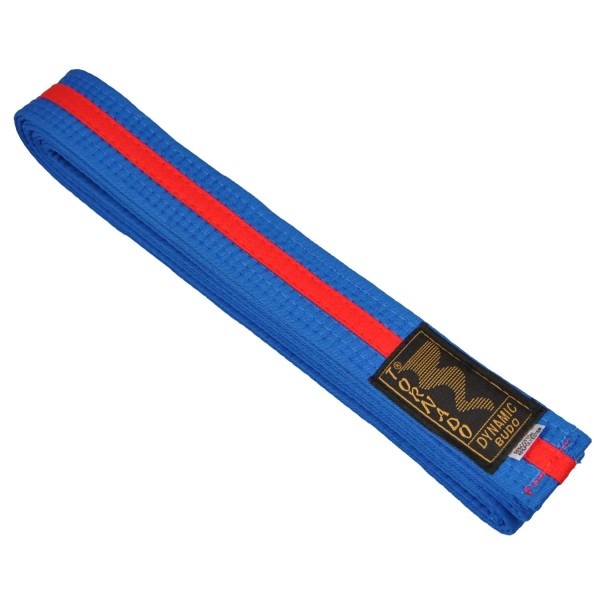 2-colour belt, blue-redstripe