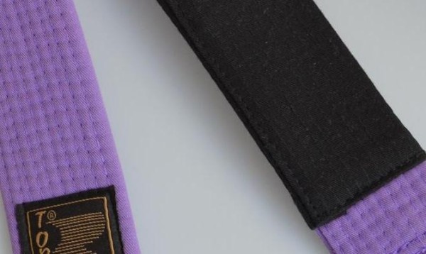 BJJ Belt, purple with black bar